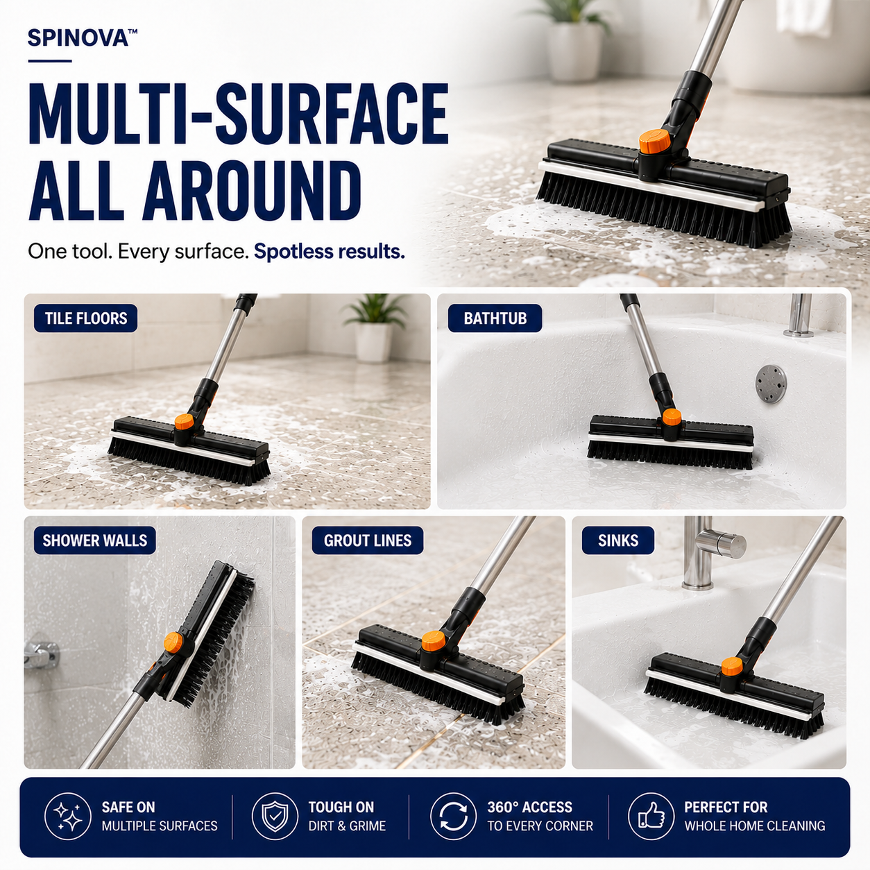 SPINOVA™ 3-in-1 ScrubPro 360